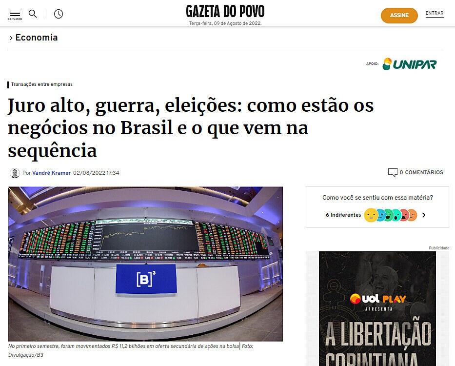 Juro alto, guerra, eleies: como esto os negcios no Brasil e o que vem na sequncia